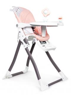 Detská jedálenská stolička Pink BEAR Ecotoys