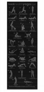 Podložka na jogu Yoga Mat Black