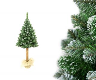 Vianočný stromček na pníku Borovica 220cm Luxury Diamond