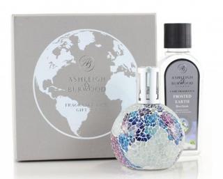 Ashleigh & Burwood Darčekové balenie EARTH'S AURA malá katalytická lampa s vôňou s vôňou FROSTED   EARTH 250ml