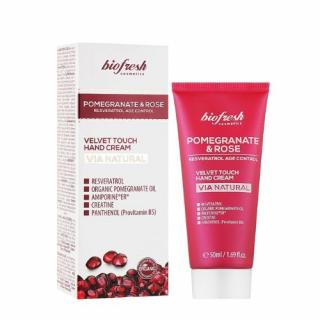 BIOFRESH  Krém na ruky proti starnutiu Velvet touch Pomegranate & Rose, 50ml