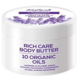 Biofresh Lavender Organic oil Extra vyživujúce telové maslo s organickým levanduľovým olejom 300 ml