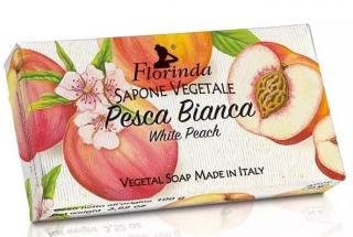 Florinda Pesca Bianca Italské prírodné mydlo Biela Broskyňa 100 g