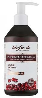 Jemný sprchový gél s panthenolom a B5 Pomegranate & Rose 250ml
