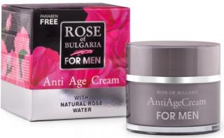 Krém proti vráskam z ružovej vody pre mužov Rose of Bulgaria 50 ml
