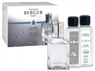 MAISON BERGER PARIS Darčeková sada: katalytická lampa Essentiale Cube + Morský vzduch, 250 ml + So Neutral 250 ml