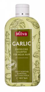 MILVA Vlasový šampón s Cesnakom energizujúci pre oslabené vlasy, 200 ml