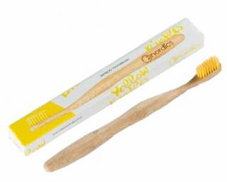 NORDICS Bambusová kefka na zuby žltá pre dospelých