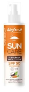 Opaľovacie telové mlieko SPF 50 s pumpičkou Biofresh Sun Care 200ml