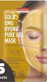 Purederm Anti ageing Hydrogélová zlatá maska proti vráskam, 24g