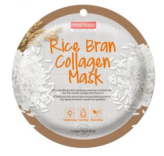 Purederm Kolagénová pleťová maska s výťažkami z rýže, 18 g