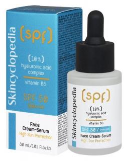 Skincyclopedia Pleťové ochranné sérum SPF 50 s kyselinou hyalurónovou 3 v 1, 30 ml