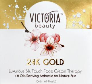 Victoria beauty 24K Gold Silk Denný / nočný krém s kyselinou hyalurónovou 50 ml