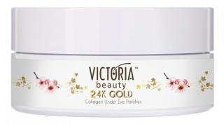 Victoria beauty 24K Gold Silk Hydrogélová zlatá očná maska s kyselinou hyalurónovou, 60 ks