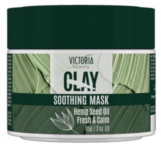 Victoria beauty CLAY DETOX Jílová čisticí pleťová maska s konopným olejem 85 g
