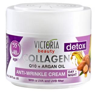 Victoria Beauty Collagen 40+ Protivráskový Denný a nočný krém s kolagénom a koenzýmom Q10, 50 ml