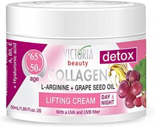 Victoria Beauty Collagen 50+ Denný a nočný liftingový krém s kolagénom a kyselinou hyalurónovou, 50 ml