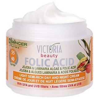 Victoria Beauty Folic Acid Polomastný denný a nočný krém s jojobou a morskými riasami 40+, 50 ml