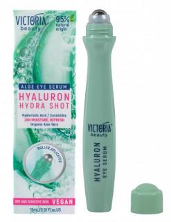 Victoria beauty Hyaluron HYDRA SHOT Očný roll-on 24 hodinová hydratácia s Aloe Vera