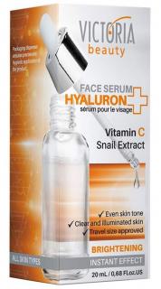 Victoria Beauty Hyaluron Pleťové sérum s vitamínom C a slimačím extraktom 20 ml