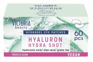 Victoria beauty HYDRA SHOT VEGAN Očné hydrogélové masky s kyselinou hyalurónovou a aloe verou 60 ks
