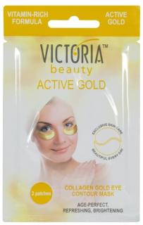 Victoria Beauty Kolagenová zlatá očná maska s kyselinou hyaluronovou