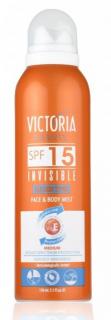 Victoria beauty Ochranný pleťový a telový sprej SPF15 s vitamínom E 150 ml
