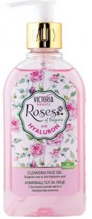 Victoria Beauty Roses and hyaluron Čistiaci pleťový gél ,200ml