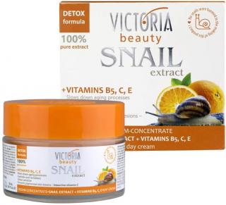 Victoria Beauty Snail extract Denný krém s vitamíny B5, C, E a slimačím extraktom ,50ml
