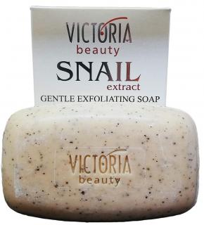 Victoria Beauty Snail Extract jemné exfoliačné mydlo s extraktom zo slimáka a výťažkom kávy, 75g