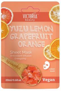 Victoria beauty SPOONFUL Antioxidačná pleťová buničinová maska na rozžiarenie pokožky s vitamínmi 20 mL
