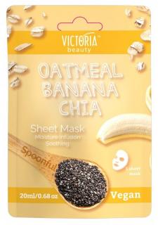 Victoria Beauty SPOONFUL Výživná textilná maska s ovsenými vločkami 20 ml