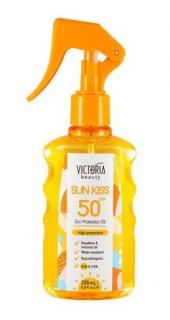 Victoria beauty SUN KISS Vysoko ochranné vodeodolné telové mlieko SPF50 s kyselinou hyalurónovou 200 ml