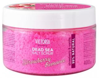 Victoria beauty Telový peeling so soľou z Mŕtveho mora s vôňou čerstvých jahôd 400 g
