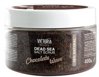 Victoria beauty Telový peeling so soľou z Mŕtveho mora s vôňou čokolády 400 g