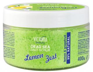 Victoria beauty Telový peeling so soľou z Mŕtveho mora s vôňou limetky a grepu 400 g