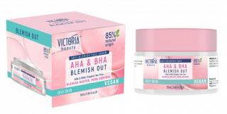 Victoria beauty Vegan Blemish Out AHA BHA Zmatňujúci pleťový krém pre mastnú a problematickú pleť 50 ml