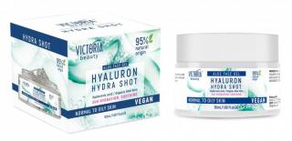 Victoria beauty Vegan Hyaluron Hydra shot Denný hydratačný krém s gélovou štruktúrou s kyselinou hyalurónovou 50 ml