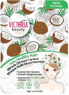 Victoria Beauty Výživná kokosová maska na vlasy v tvare čiapky 40 g