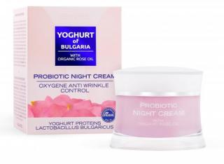 Youghurt of Bulgaria  Probiotický  pleťový nočný  krém proti vráskam probiotický  s ružovým olejom, 50ml