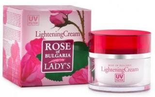 Zosvetľujúci pleťový krém z ružovej vody Rose of Bulgaria 50 ml