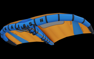Nafukovacie krídlo Naish Wing-Surfer S26 6.8 Farba: Oranžová