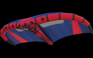 Nafukovacie krídlo Naish Wing-Surfer S26 6.8 Farba: Tmavomodrá
