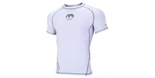 Pánske lykrové tričko Aqua Marina Scenc biele Veľkosť: L
