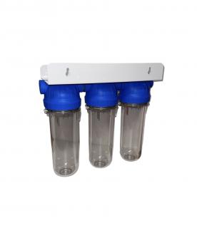 Trojitý vodný filter 10  Pripojenie: 1/2 , Veľkosť: 10