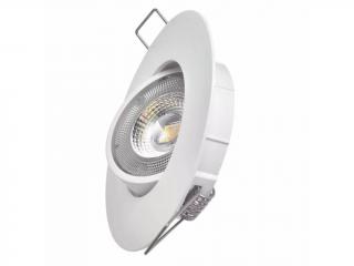 Biele LED bodové svietidlo 5W s výklopným rámčekom Economy+ Teplá biela