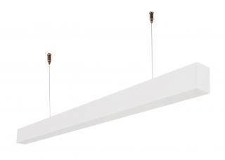 Biele lineárne prisadené / závesné LED svietidlo 120cm 40W 120lm/W Premium