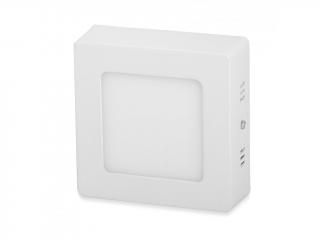 Biely prisadený LED panel hranatý 120 x 120mm 6W Economy Denná biela