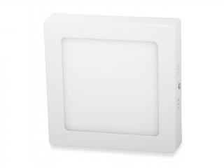 Biely prisadený LED panel hranatý 170 x 170mm 12W Economy Denná biela
