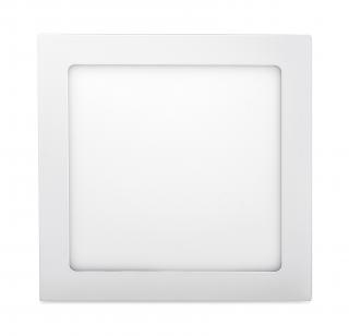Biely vstavaný LED panel hranatý 170 x 170mm 12W stmievateľný Denná biela
